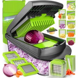 2024 Top Seller Kitchen Accessories 8 In 1 Food Dicer Onion Veggie Chopper Mandoline Slicer Multifunctional Vegetable Cutter