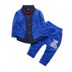 Spring and autumn new British style little boy's clothes suit