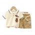 Customizable ODM Cotton Kids' Short Sleeve Casual Wear Cartoon Printed Summer Babies Boys Clothing Sets