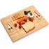 Charcuterie Board Cheeseboard Knife Utensil Set Bamboo Wooden Cheese Board With Knife & Fork Set