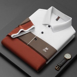 High Quality Custom Luxury Short Sleeve Polo Shirt With Elastic Collar For Men Business Plus Size Men's Embroidered Polo Shirts