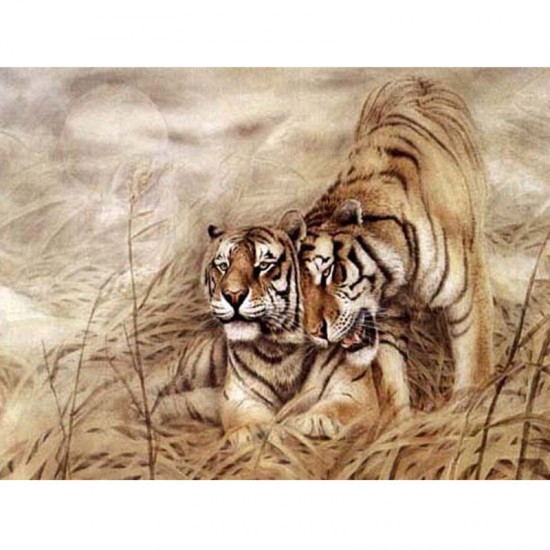 5d DIY Diamond Painting Kits Mosaic Short Lint Canvas Full Drill Diamond Painting Animals Picture