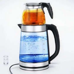 Wholesale Electric Kettle Water Boiler Glass Electric Kettles With Set Of Teapot Coffee Home Appliances