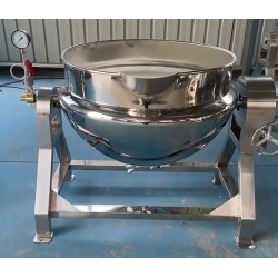 500l double jacketed kettle cooking pot with mixer commercial cooking pots