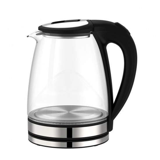 2.0L Glass Body Electrical Kettles Household Kitchen Water Jug Hot Tea Electric Kettle With LED Light