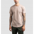 Wholesale men's Hemp t shirt clothing blank men oversize t-shirt Good Quality hemp Curved t shirt custom print